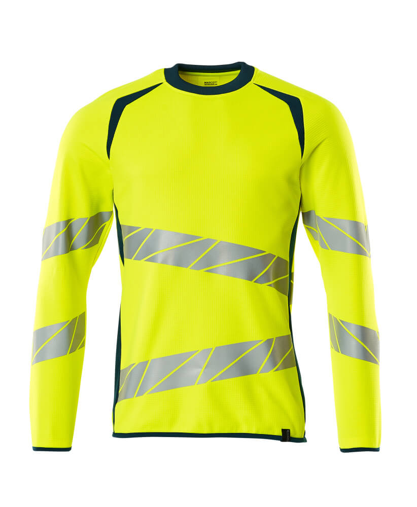 MASCOT ACCELERATE SAFE Sweatshirt 19084 Hi-vis Yellow/dark Petroleum