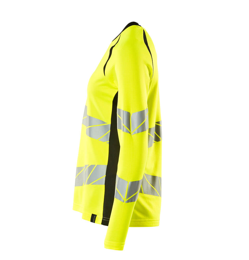 MASCOT ACCELERATE SAFE T-shirt, long-sleeved 19091 Hi-vis Yellow/black