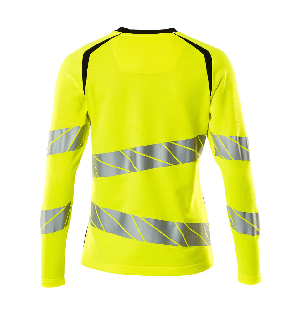 MASCOT ACCELERATE SAFE T-shirt, long-sleeved 19091 Hi-vis Yellow/black