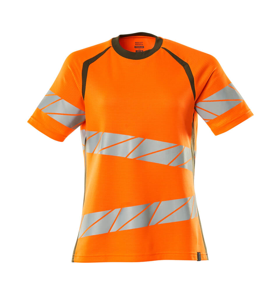 MASCOT ACCELERATE SAFE T-shirt 19092 Hi-vis Orange/moss Green