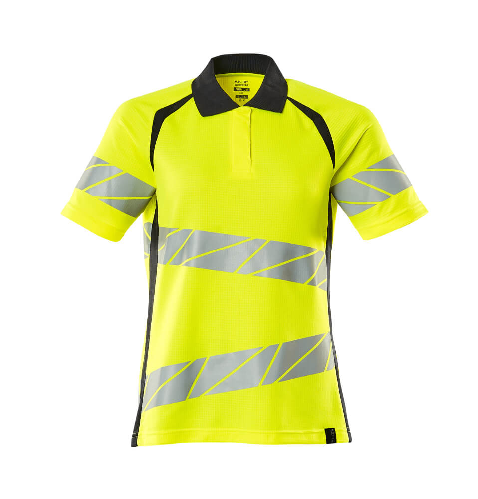MASCOT ACCELERATE SAFE Polo shirt 19093 Hi-vis Yellow/dark Navy