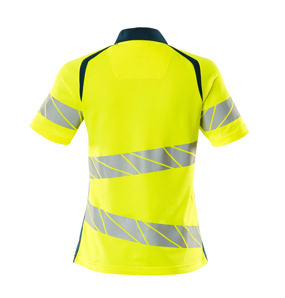 MASCOT ACCELERATE SAFE Polo shirt 19093 Hi-vis Yellow/dark Petroleum