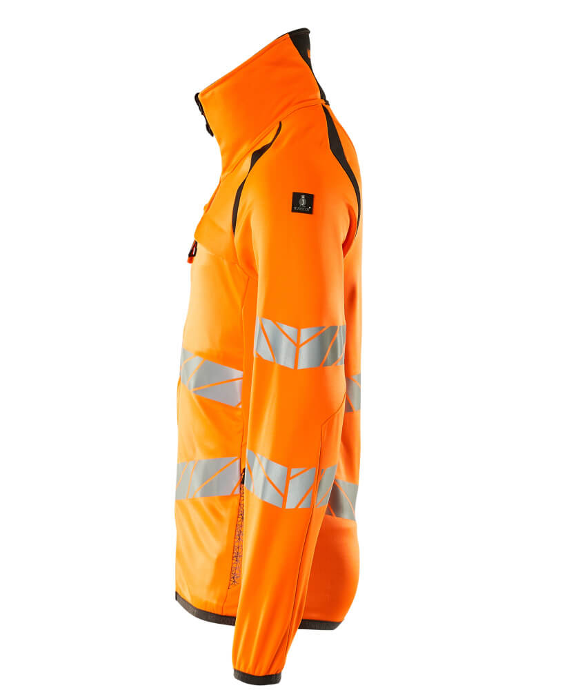 MASCOT ACCELERATE SAFE Fleece Jumper with zipper 19103 Hi-vis Orange/dark Anthracite
