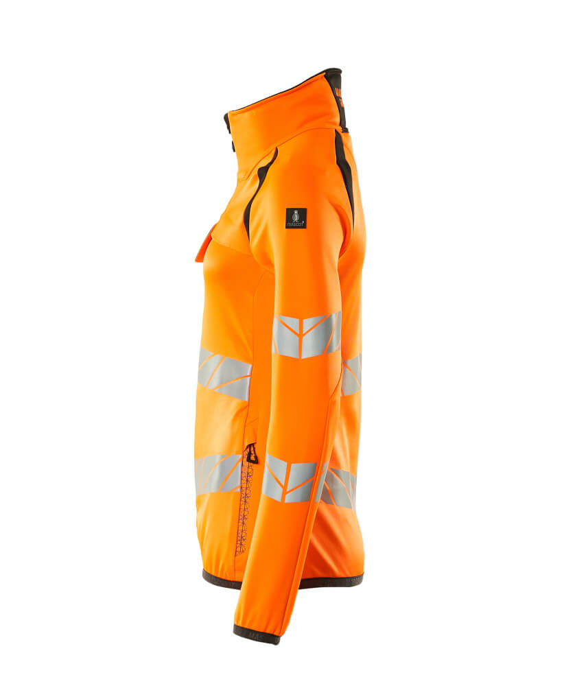 MASCOT ACCELERATE SAFE Fleece Jumper with zipper 19153 Hi-vis Orange/dark Anthracite
