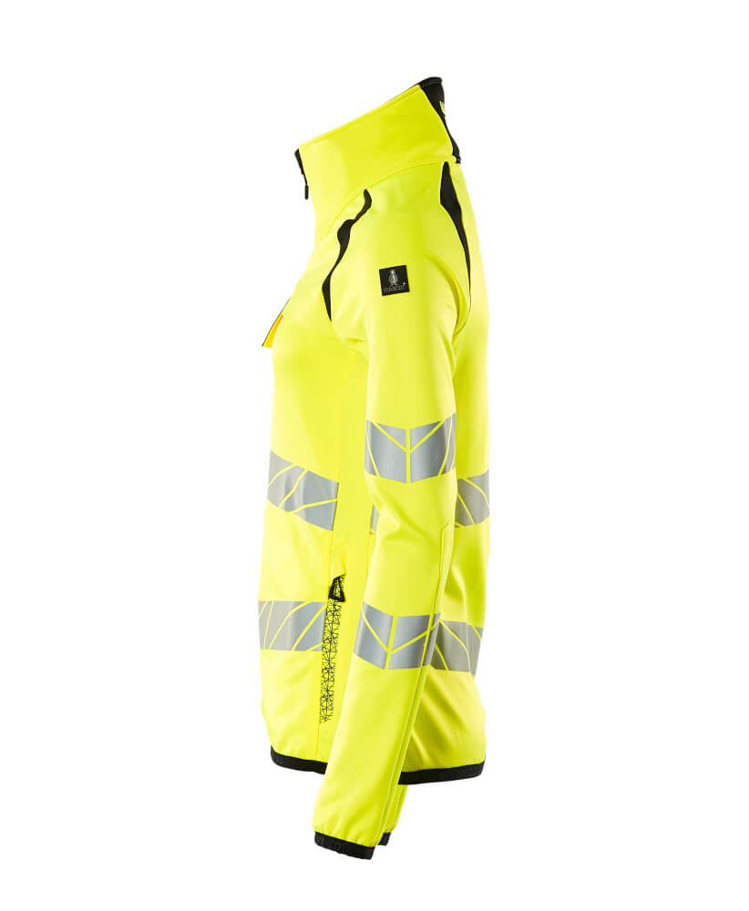 MASCOT ACCELERATE SAFE Fleece Jumper with zipper 19153 Hi-vis Yellow/black