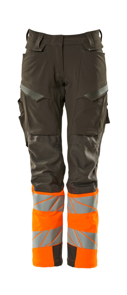 MASCOT ACCELERATE SAFE Trousers with kneepad pockets 19178 Dark Anthracite/hi-vis Orange