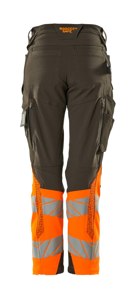 MASCOT ACCELERATE SAFE Trousers with kneepad pockets 19178 Dark Anthracite/hi-vis Orange