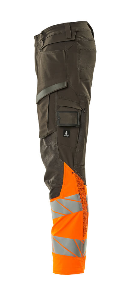 MASCOT ACCELERATE SAFE Trousers with kneepad pockets 19179 Dark Anthracite/hi-vis Orange