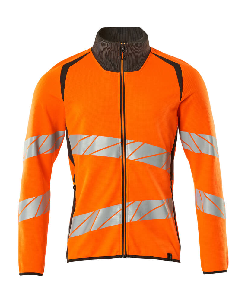 MASCOT ACCELERATE SAFE Sweatshirt with zipper 19184 Hi-vis Orange/dark Anthracite