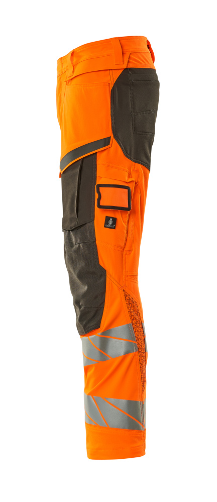 MASCOT ACCELERATE SAFE Trousers with kneepad pockets 19279 Hi-vis Orange/dark Anthracite