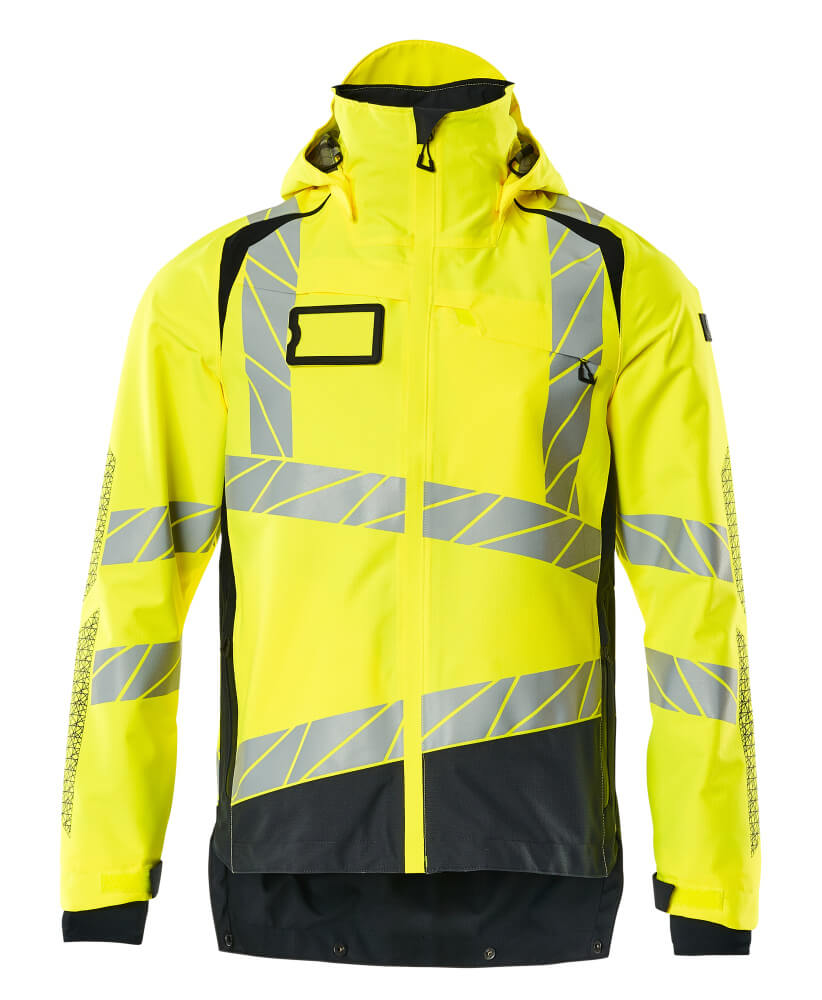 MASCOT ACCELERATE SAFE Outer Shell Jacket 19301 Hi-vis Yellow/dark Navy