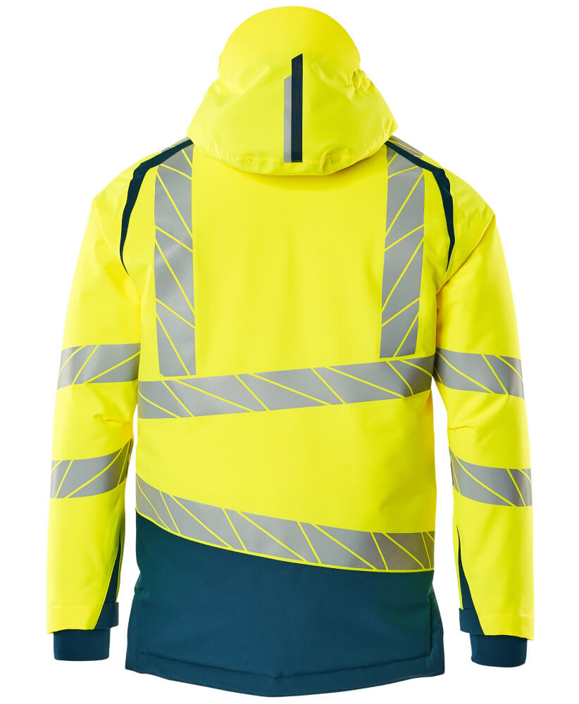 MASCOT ACCELERATE SAFE Winter Jacket 19335 Hi-vis Yellow/dark Petroleum