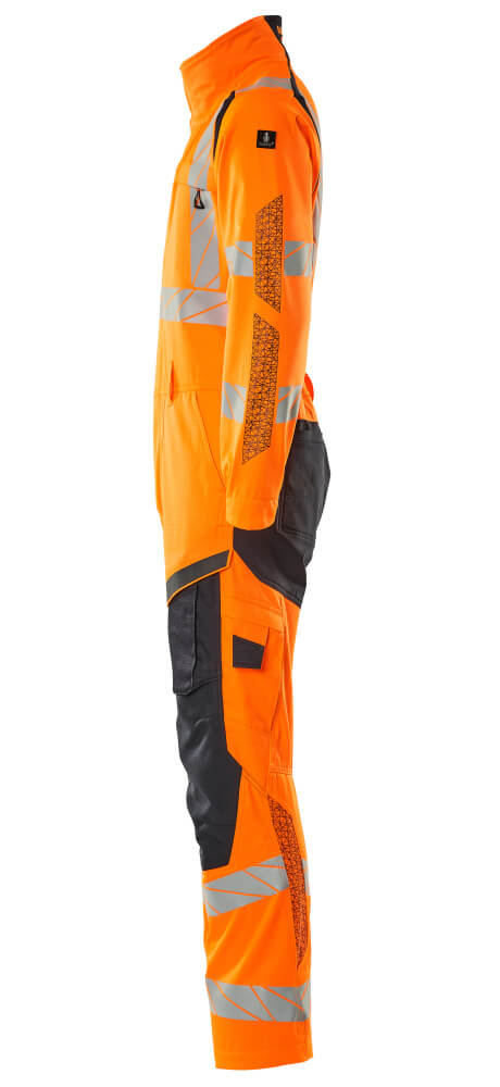MASCOT ACCELERATE SAFE Boilersuit with kneepad pockets 19519 Hi-vis Orange/dark Navy
