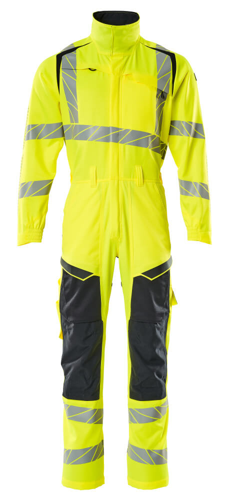 MASCOT ACCELERATE SAFE Boilersuit with kneepad pockets 19519 Hi-vis Yellow/dark Navy