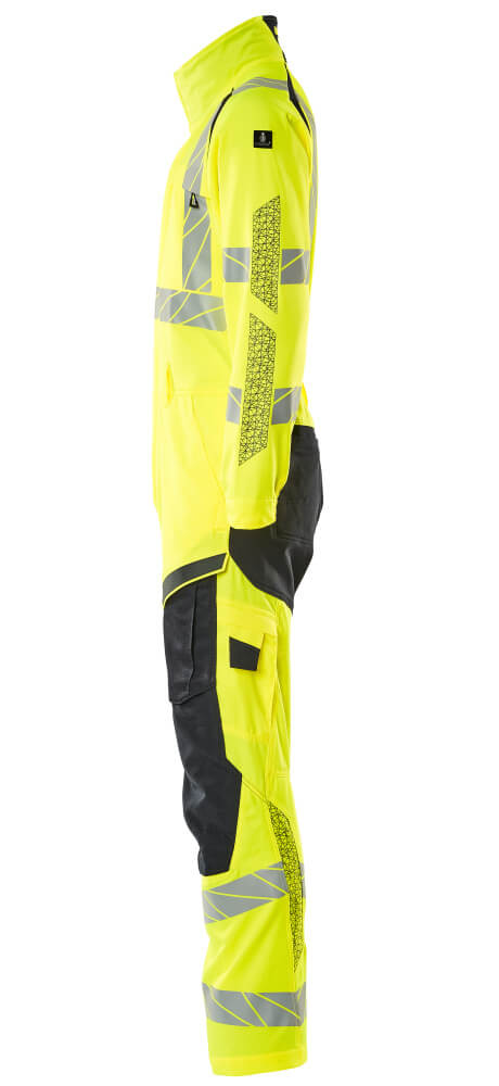 MASCOT ACCELERATE SAFE Boilersuit with kneepad pockets 19519 Hi-vis Yellow/dark Navy