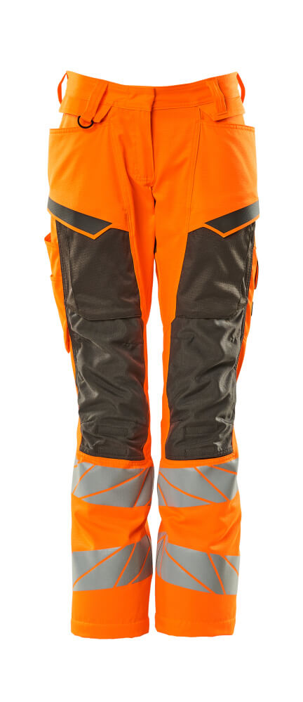 MASCOT ACCELERATE SAFE Trousers with kneepad pockets 19578 Hi-vis Orange/dark Anthracite