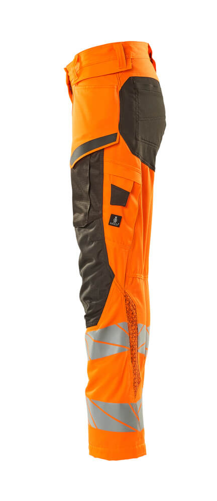MASCOT ACCELERATE SAFE Trousers with kneepad pockets 19578 Hi-vis Orange/dark Anthracite