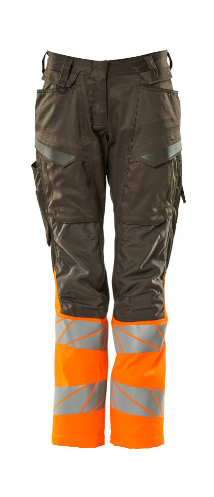 MASCOT ACCELERATE SAFE Trousers with kneepad pockets 19678 Dark Anthracite/hi-vis Orange