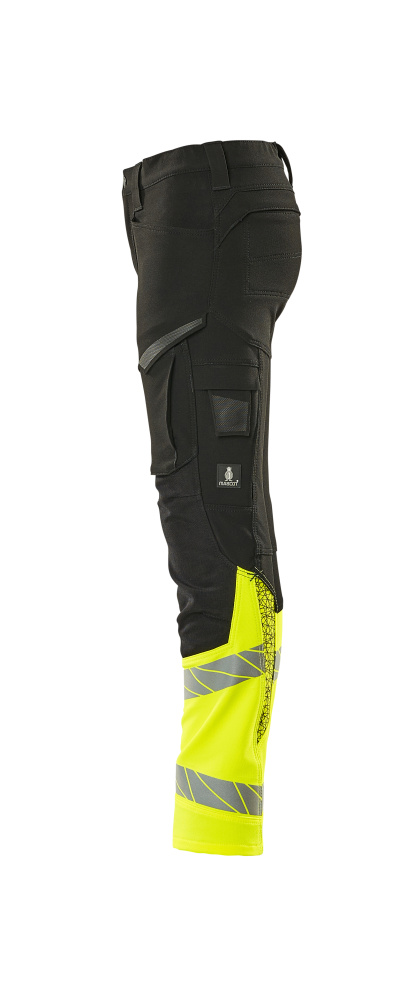 MASCOT ACCELERATE SAFE Trousers for children 19979 Black/hi-vis Yellow