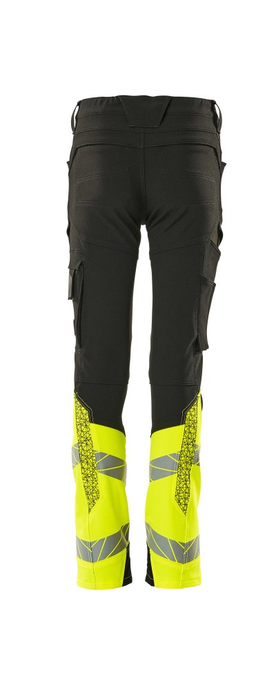 MASCOT ACCELERATE SAFE Trousers for children 19979 Black/hi-vis Yellow