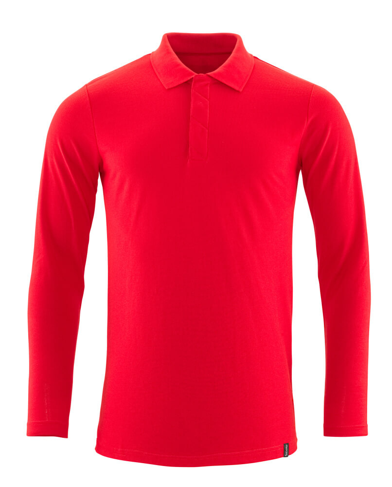 MASCOT CROSSOVER Polo Shirt, long-sleeved 20483 Traffic Red