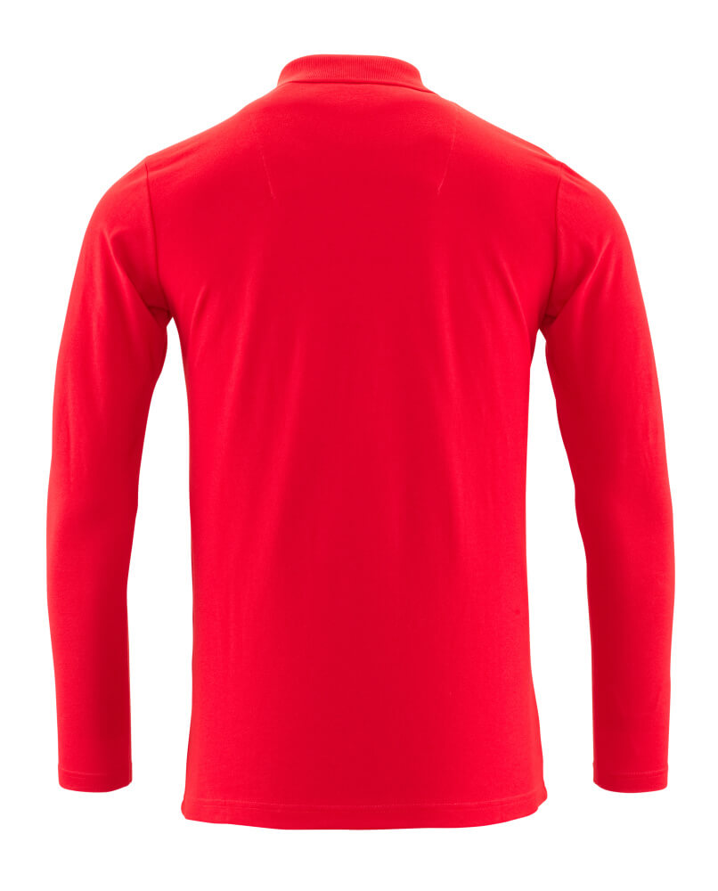 MASCOT CROSSOVER Polo Shirt, long-sleeved 20483 Traffic Red