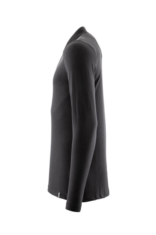 MASCOT CROSSOVER Polo Shirt, long-sleeved 20483 Deep Black
