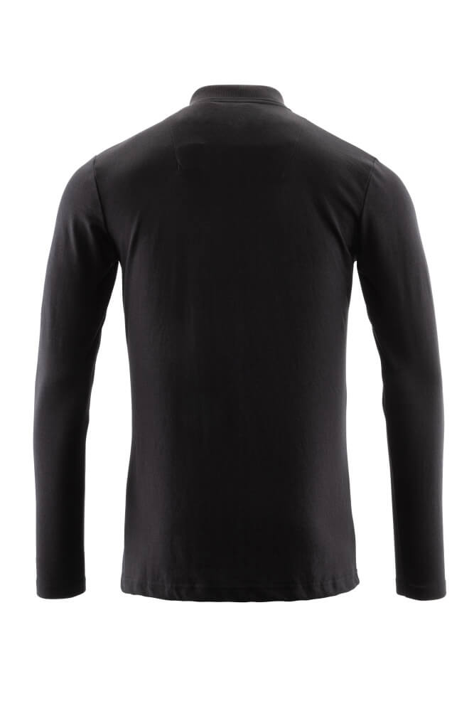 MASCOT CROSSOVER Polo Shirt, long-sleeved 20483 Deep Black