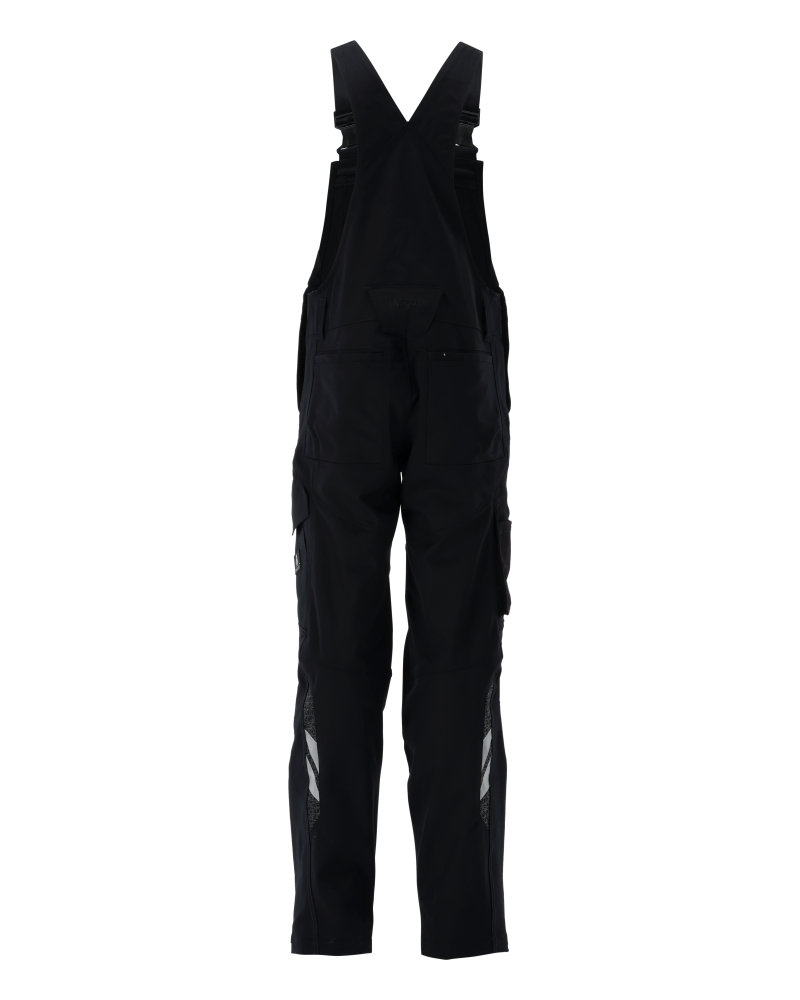 MASCOT ACCELERATE Bib & Brace with kneepad pockets 20769 Black