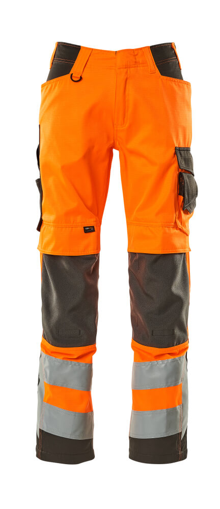 MASCOT SAFE SUPREME Trousers with kneepad pockets 20879 Hi-vis Orange/dark Anthracite