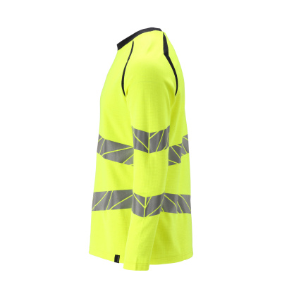 MASCOT ACCELERATE MULTISAFE T-shirt, long-sleeved 21381 Hi-vis Yellow/dark Navy