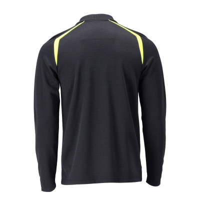 MASCOT ACCELERATE MULTISAFE Polo Shirt, long-sleeved 21583 Dark Navy/hi-vis Yellow