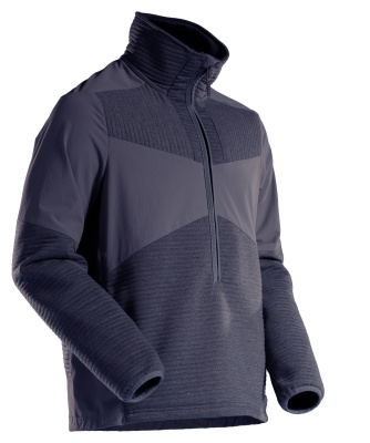 MASCOT CUSTOMIZED Fleece jumper with half zip and lining 22005 Dark Navy