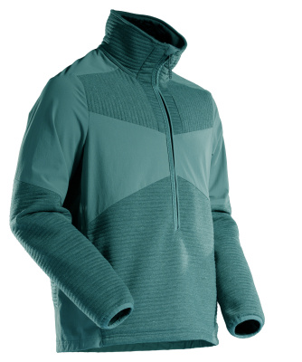 MASCOT CUSTOMIZED Fleece jumper with half zip and lining 22005 Forest Green