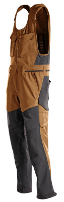 MASCOT CUSTOMIZED Combi suit with kneepad pockets 22069 Nut Brown/black