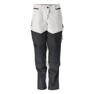MASCOT CUSTOMIZED Trousers with kneepad pockets 22078 White/stone Grey