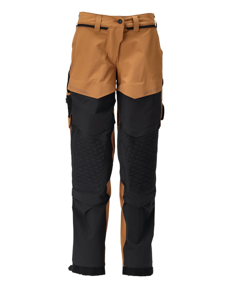 MASCOT CUSTOMIZED Trousers with kneepad pockets 22278 Nut Brown/black