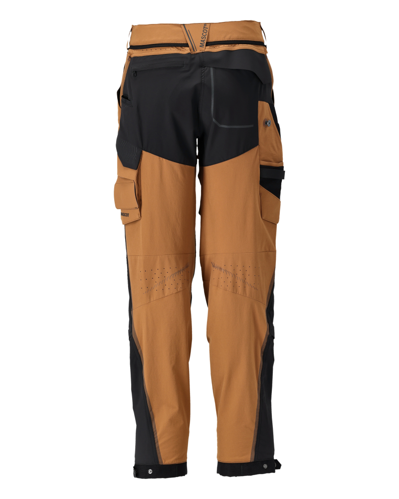 MASCOT CUSTOMIZED Trousers with kneepad pockets 22278 Nut Brown/black