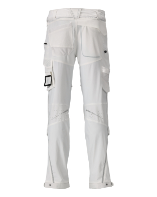 MASCOT CUSTOMIZED Trousers with kneepad pockets 22279 White
