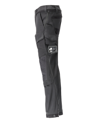 MASCOT CUSTOMIZED Trousers with kneepad pockets 22279 Black