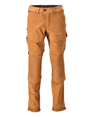 MASCOT CUSTOMIZED Trousers with kneepad pockets 22279 Nut Brown