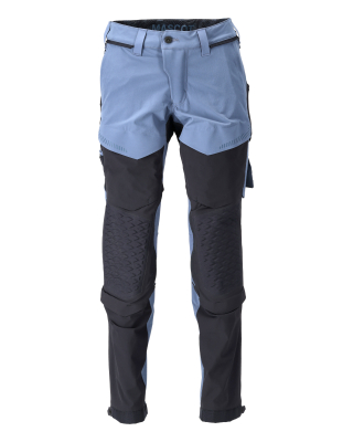 MASCOT CUSTOMIZED Trousers with kneepad pockets 22279 Stone Blue/dark Navy