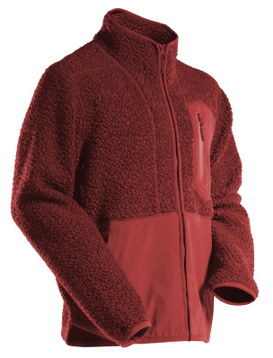 MASCOT CUSTOMIZED Pile jacket with zipper 22303 Autumn Red