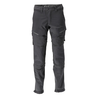 MASCOT CUSTOMIZED Trousers with kneepad pockets 22378 Black