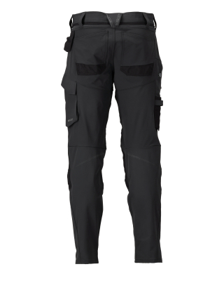 MASCOT CUSTOMIZED Trousers with kneepad pockets 22379 Black