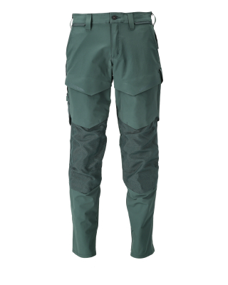 MASCOT CUSTOMIZED Trousers with kneepad pockets 22379 Forest Green