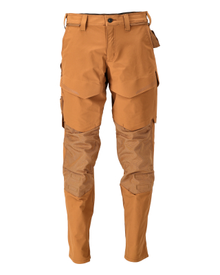 MASCOT CUSTOMIZED Trousers with kneepad pockets 22379 Nut Brown