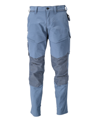 MASCOT CUSTOMIZED Trousers with kneepad pockets 22379 Stone Blue