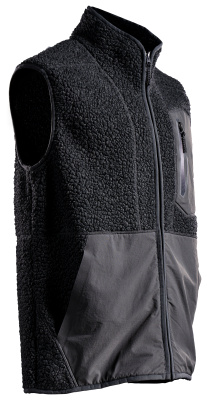 MASCOT CUSTOMIZED Pile gilet with zipper 22465 Black