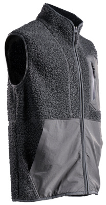 MASCOT CUSTOMIZED Pile gilet with zipper 22465 Stone Grey